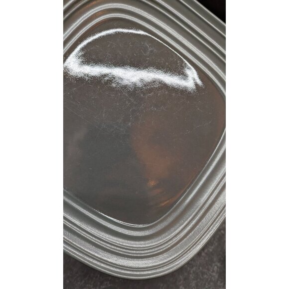 Mikasa Swirl Square Graphite Gray Salad Plate 8 3/4" Modern Design - Picture 8 of 8